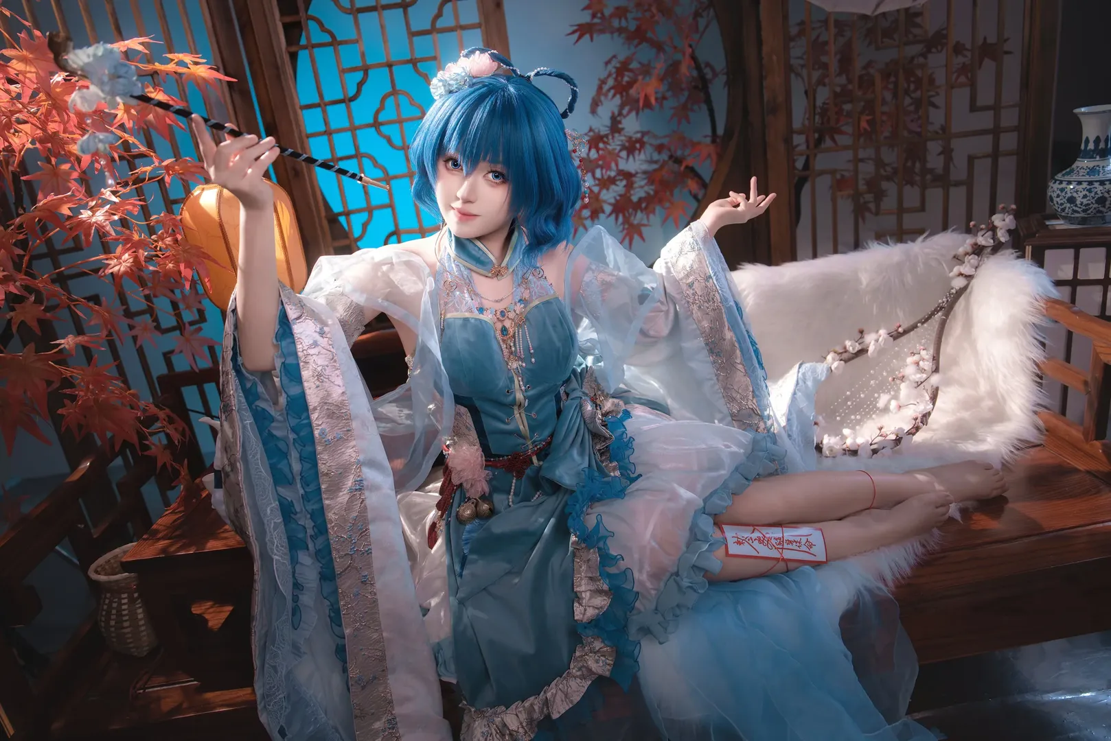 东方project, 霍青娥cos, cosplay正片, 国风仙侠, 次元新春专列 - 第7张