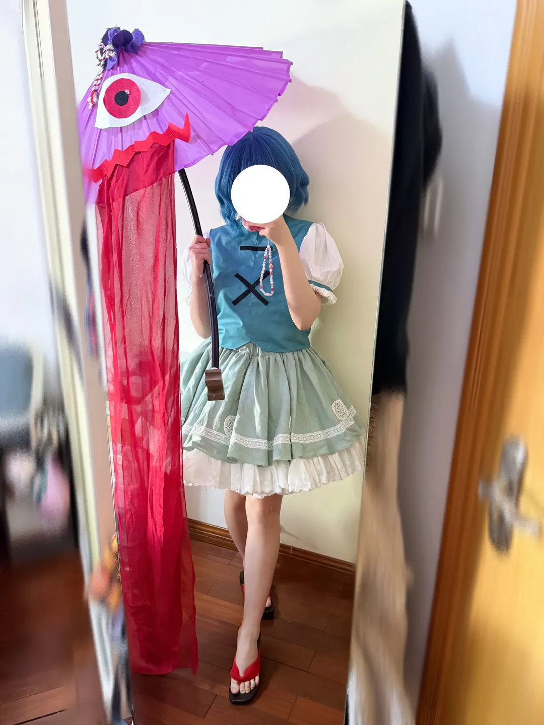 東方Project, 多々良小傘コスプレ, コスプレ衣装製作, ZUN絵再現, 手作りコスプレ衣装 - 1枚目