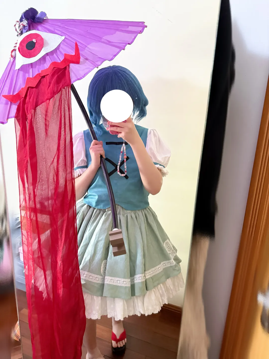 東方Project, 多々良小傘コスプレ, コスプレ衣装製作, ZUN絵再現, 手作りコスプレ衣装 - 3枚目