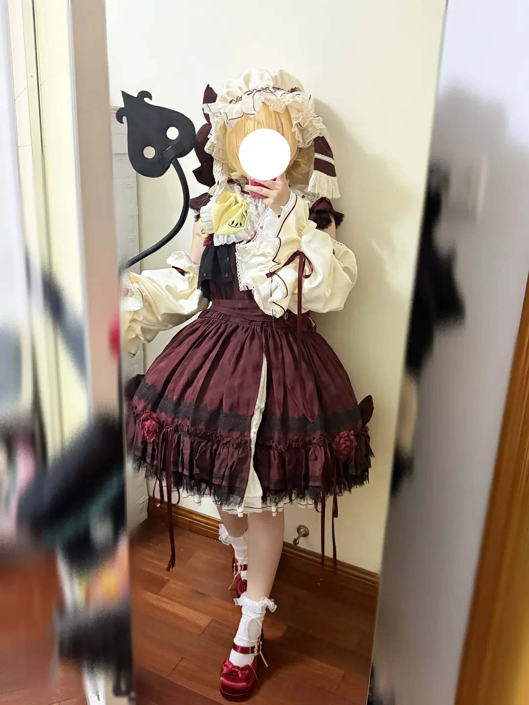 东方project, 芙兰朵露cos, cosplay日常, lolita穿搭, 试衣间自拍