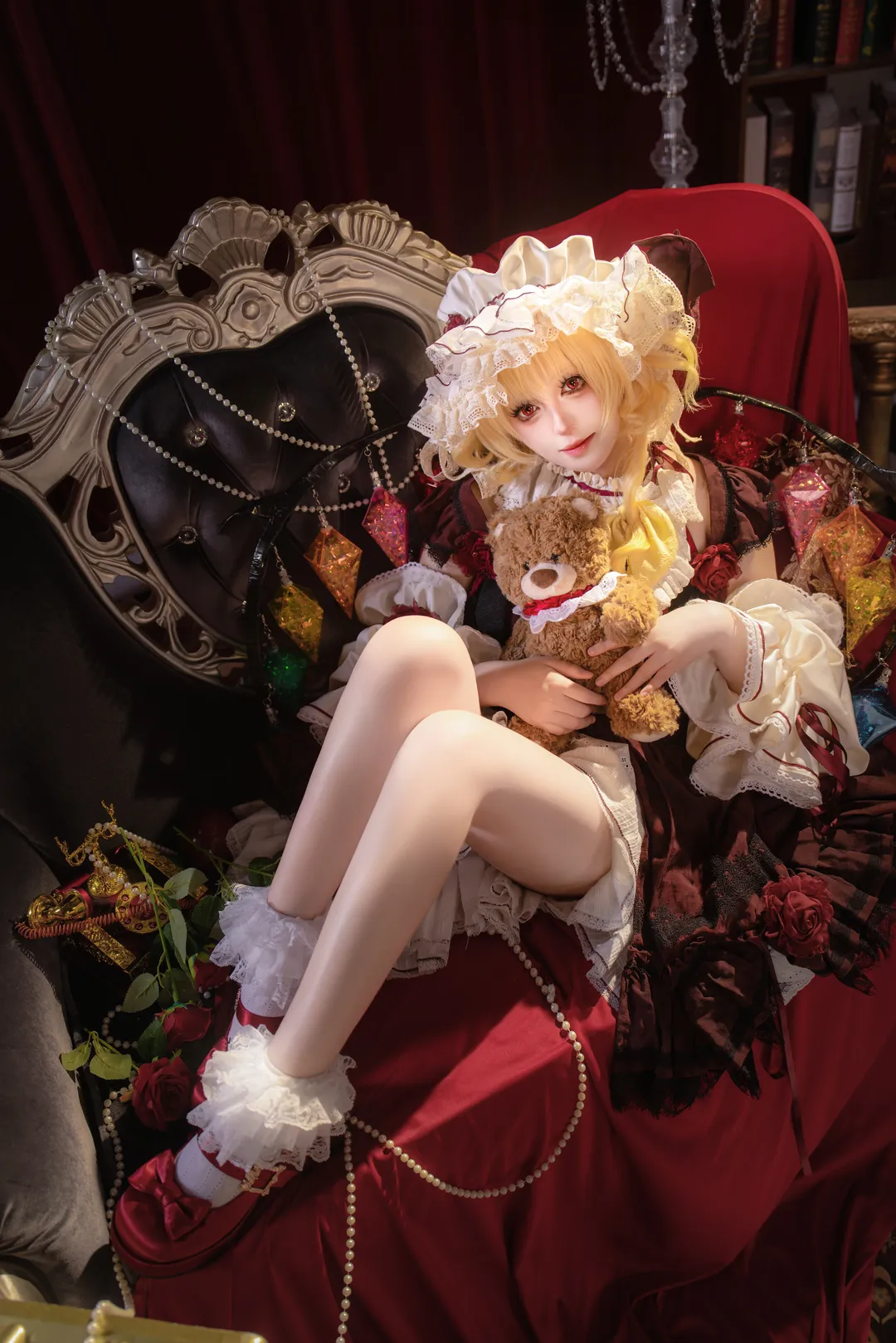 東方Project, フランドール・スカーレット コスプレ, ロリータ・ファッション, 暗黒童話, 赤目金髪