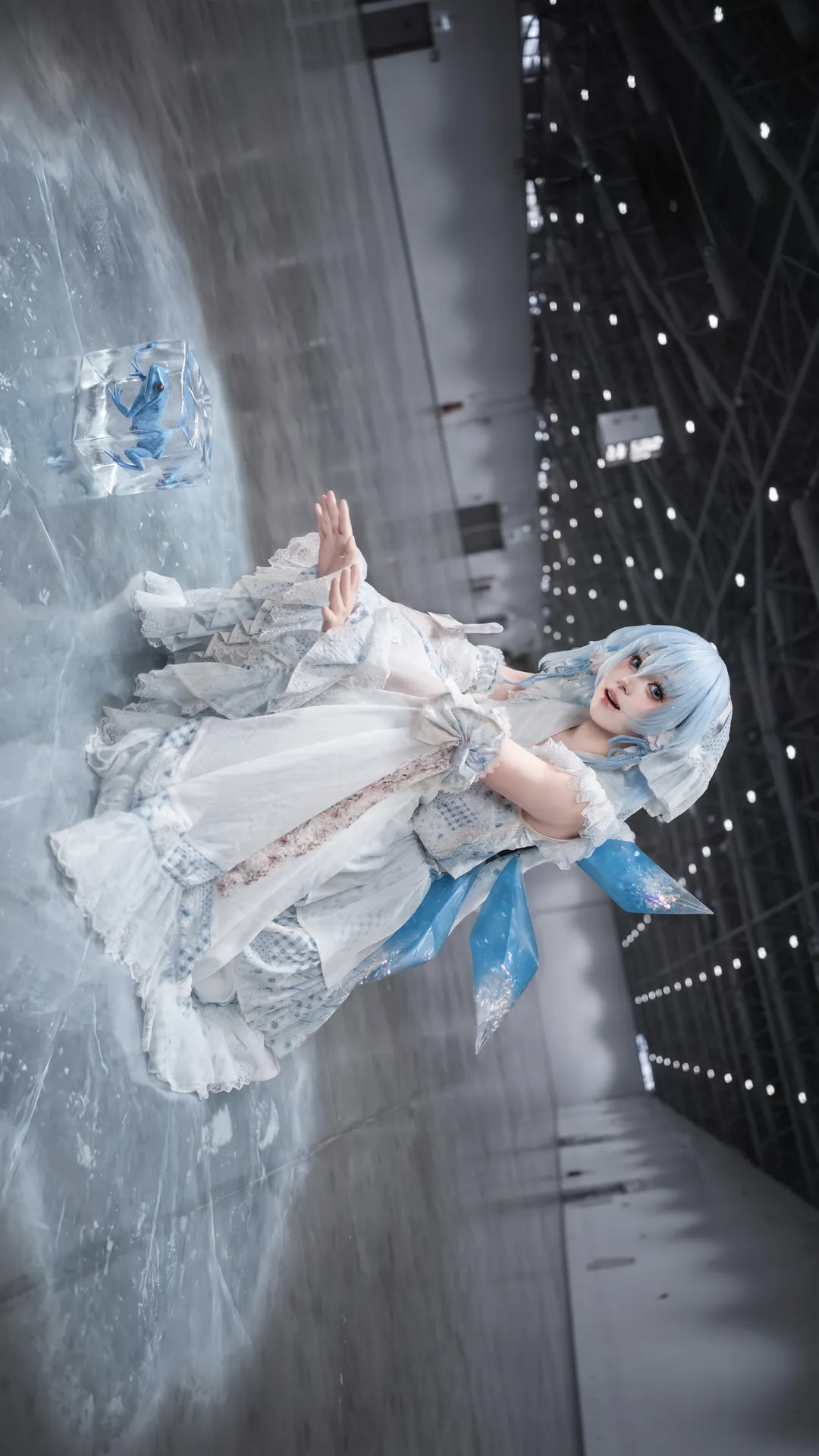 コスプレ, 二次元撮影, 東方Project, チルノコスプレ, 霧の神社 - 2枚目