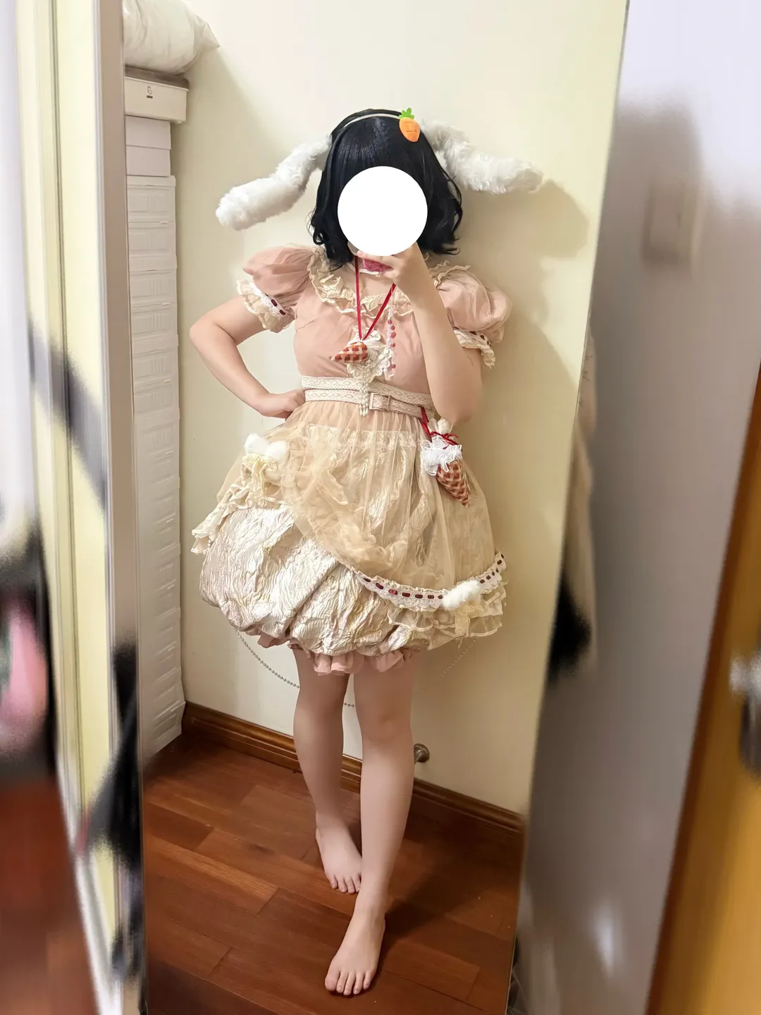 角色还原, 东方Project, 兔耳装扮, 二次元cosplay, 因幡帝cos
