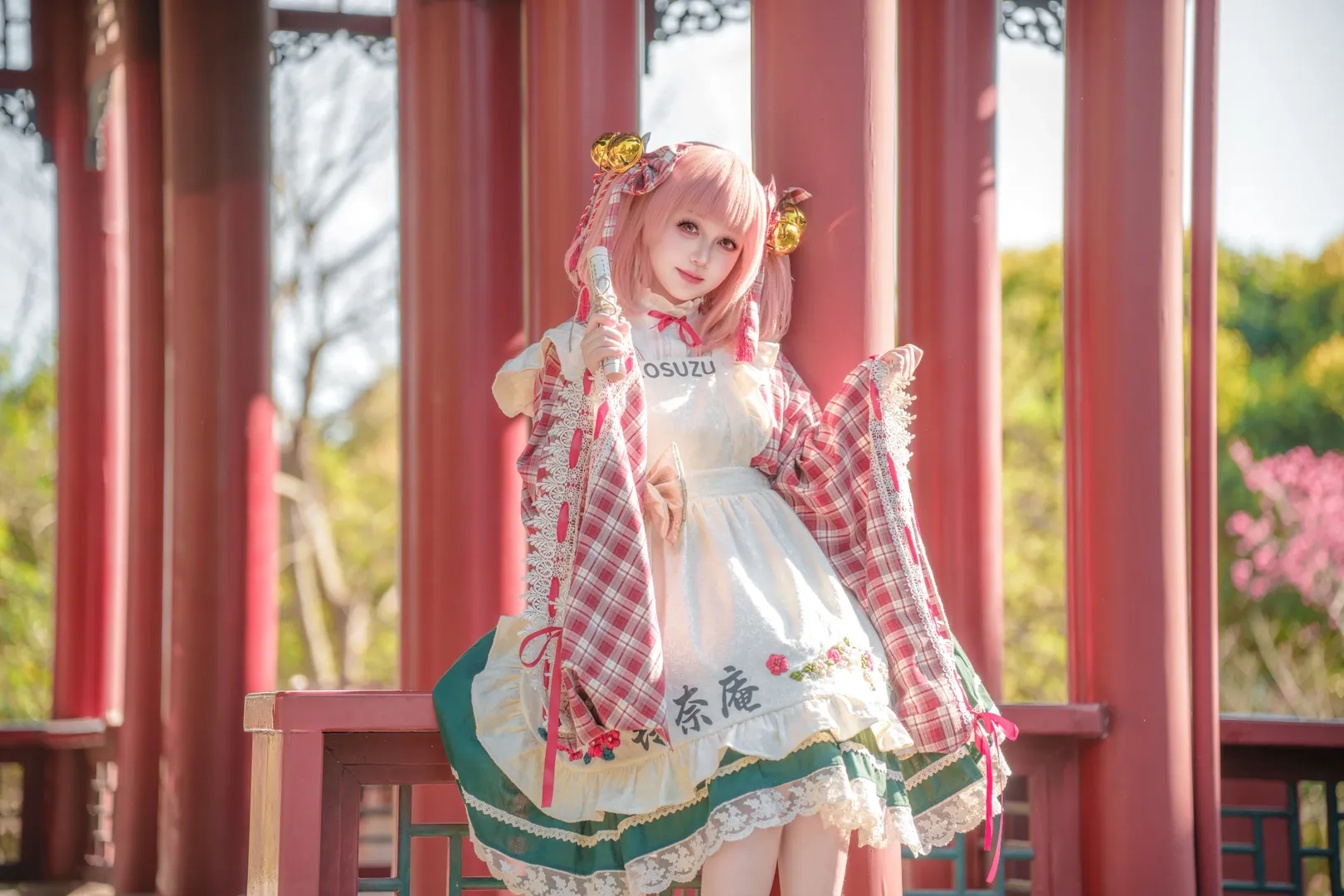 东方project, 本居小铃cos, cosplay摄影, 二次元分享, 园林外景 - 第3张