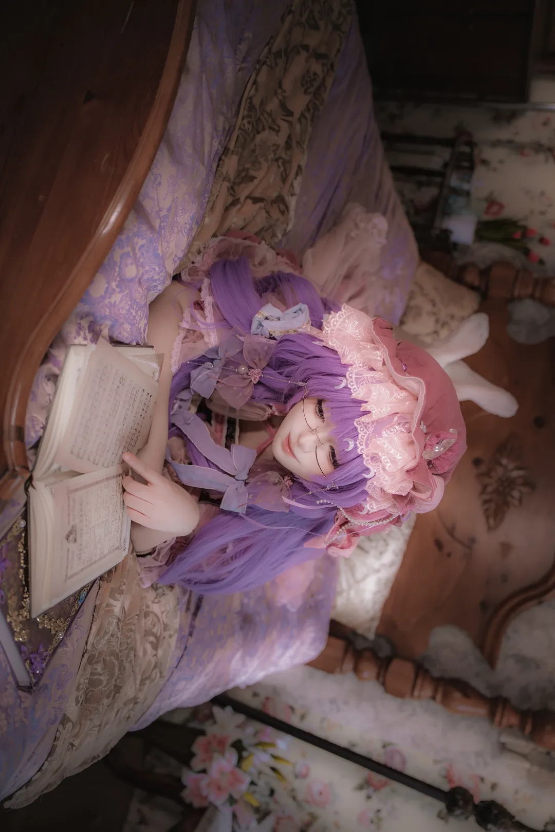东方project, 帕秋莉cos, 暗调摄影, 东方cosplay, 复古洋装 - 第5张