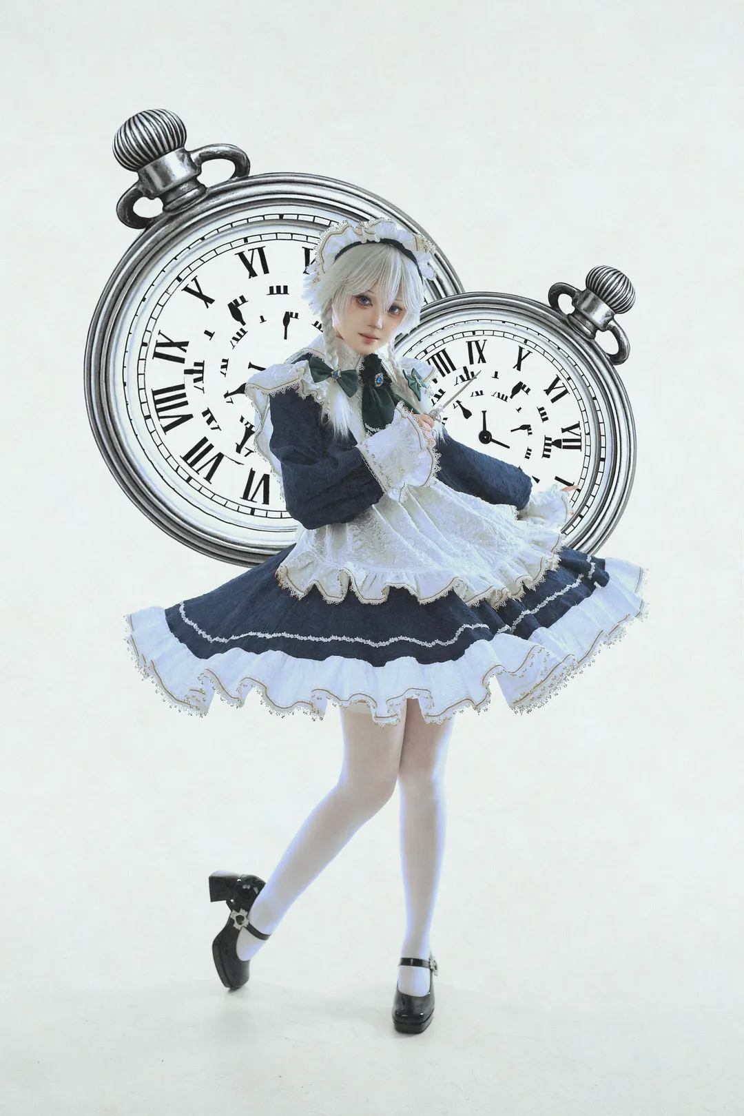 cosplay, 东方Project, cos摄影, 十六夜咲夜cos, 白丝女仆