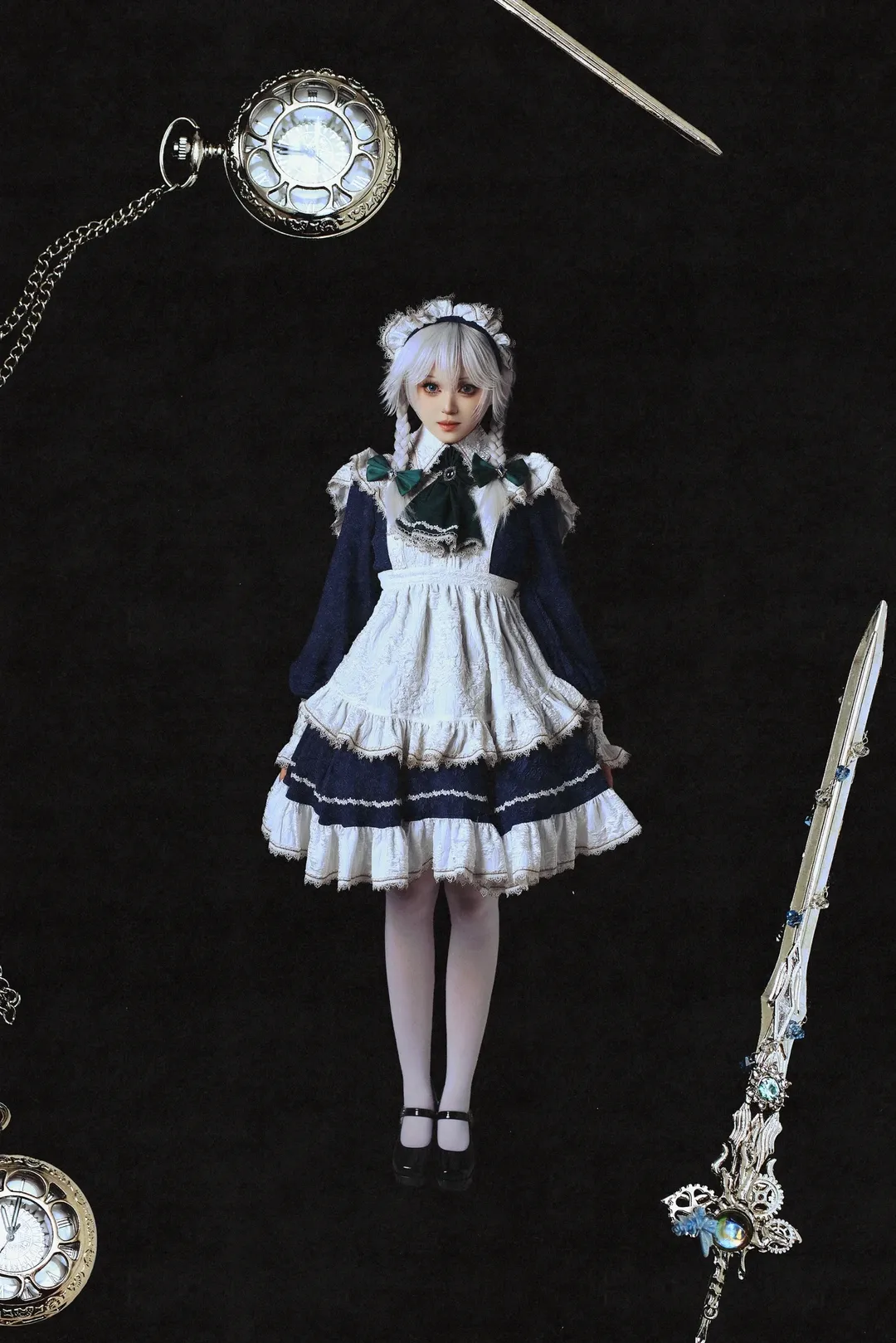 cosplay, 东方Project, cos摄影, 十六夜咲夜cos, 白丝女仆 - 第6张