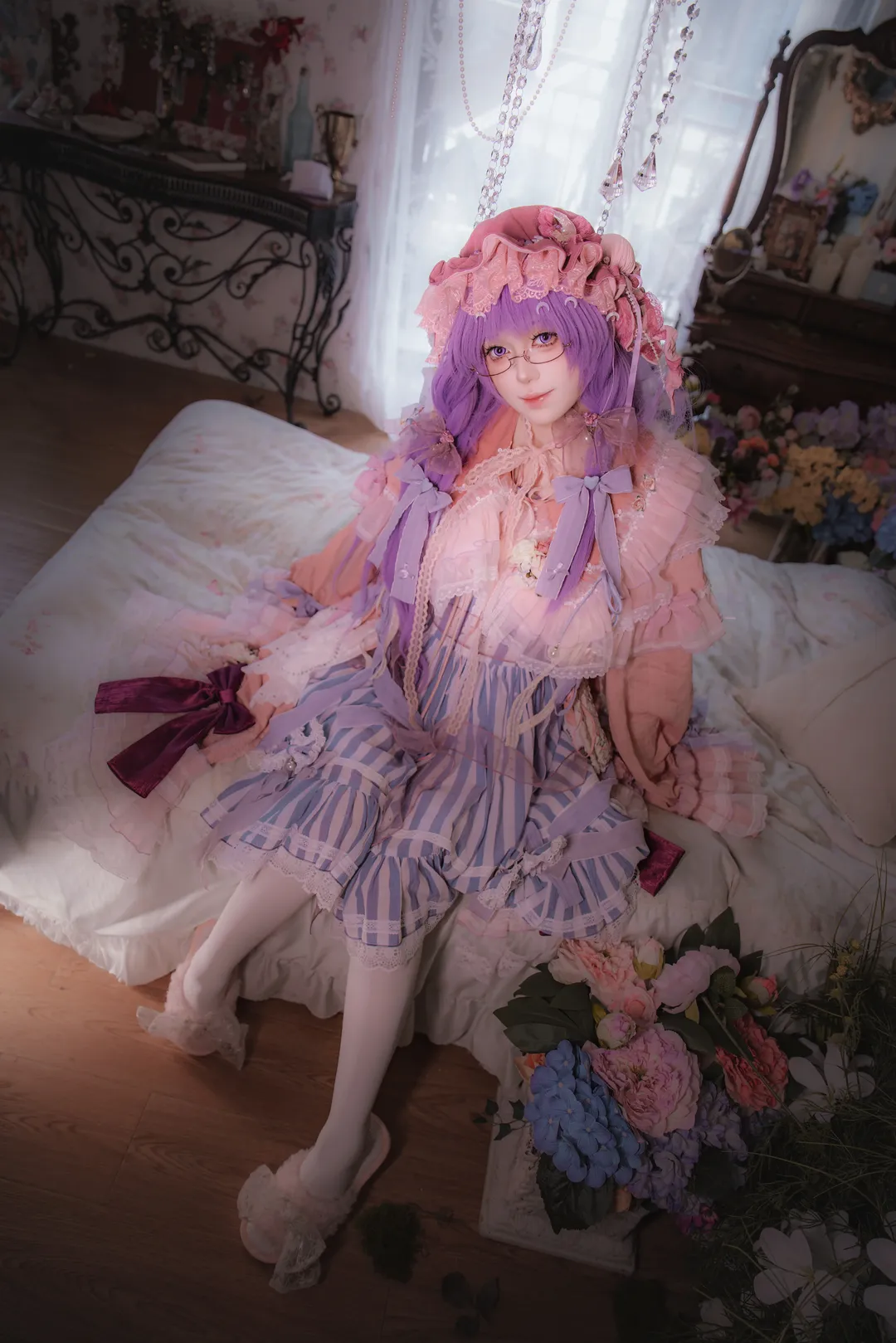 ロールプレイ, 二次元撮影, 東方Project, パチュリー コスプレ, ロリータファッション - 2枚目