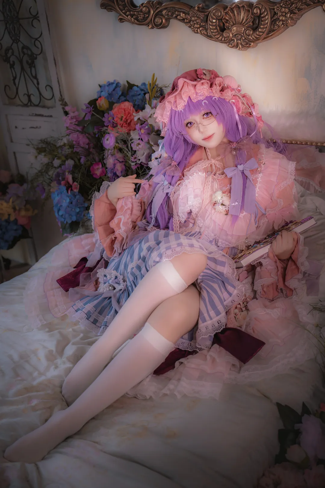 角色扮演, 二次元摄影, 东方project, 帕秋莉cos, 洛丽塔穿搭