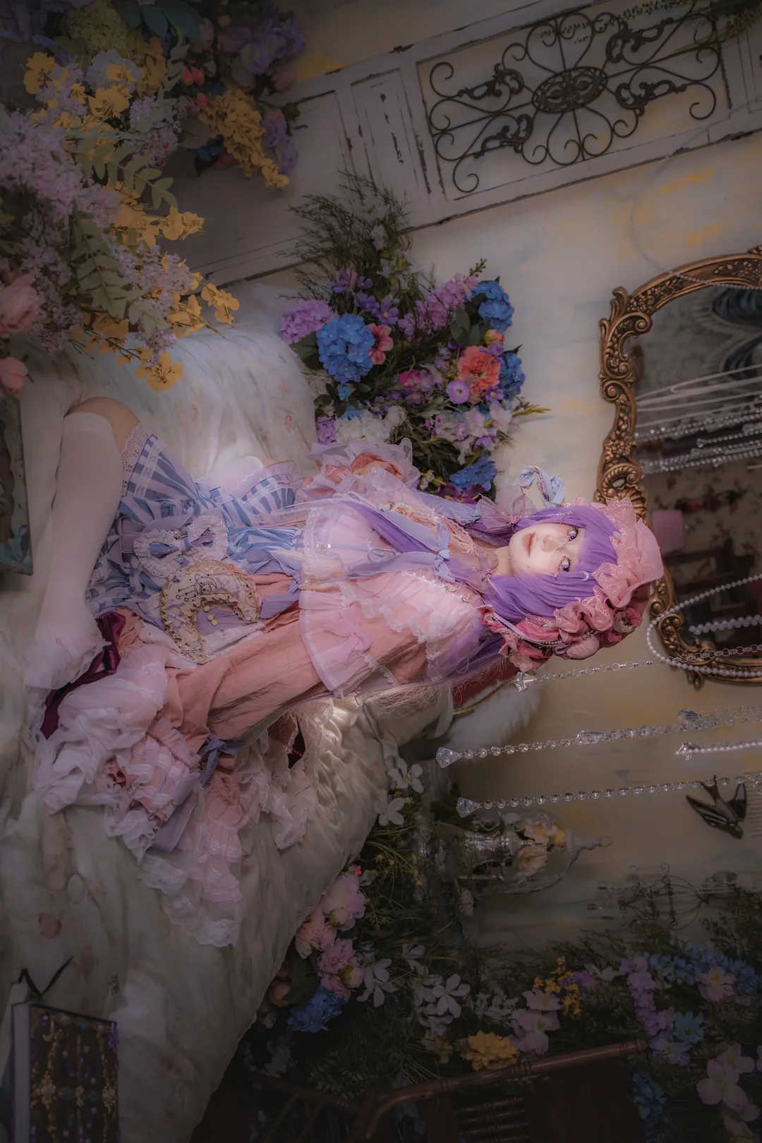 东方project, 洛丽塔洋装, cosplay日常, 白丝穿搭, 梦幻风摄影 - 第2张