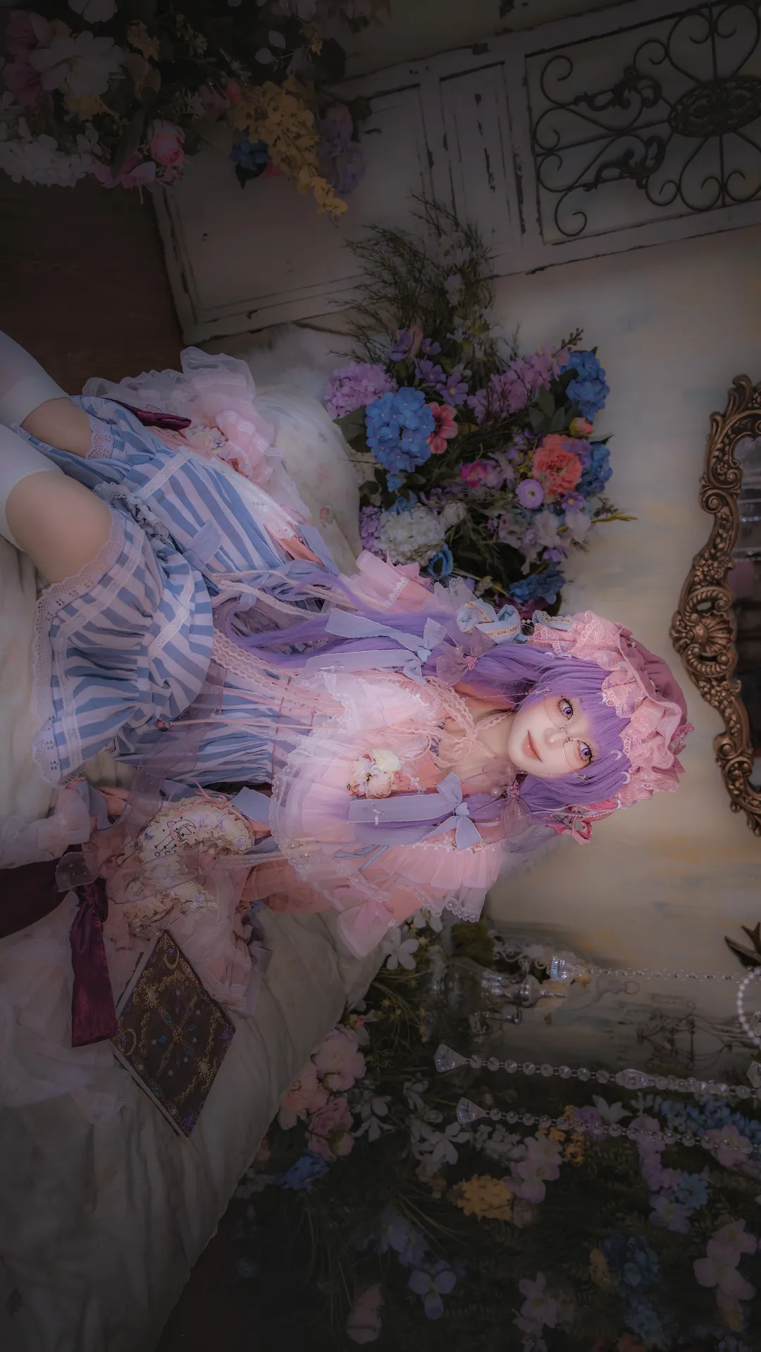 東方Project, ロリータ・ファッション, コスプレ日常, 白ニーソコーデ, 幻想的な撮影