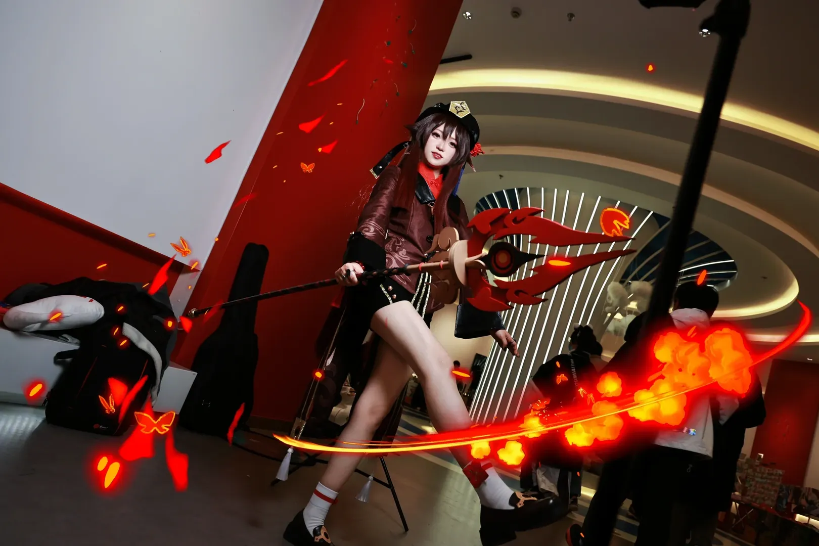 Roleplay, Genshin Impact, Anime-style photography, Hu Tao cosplay, Cosplay convention - Image 2