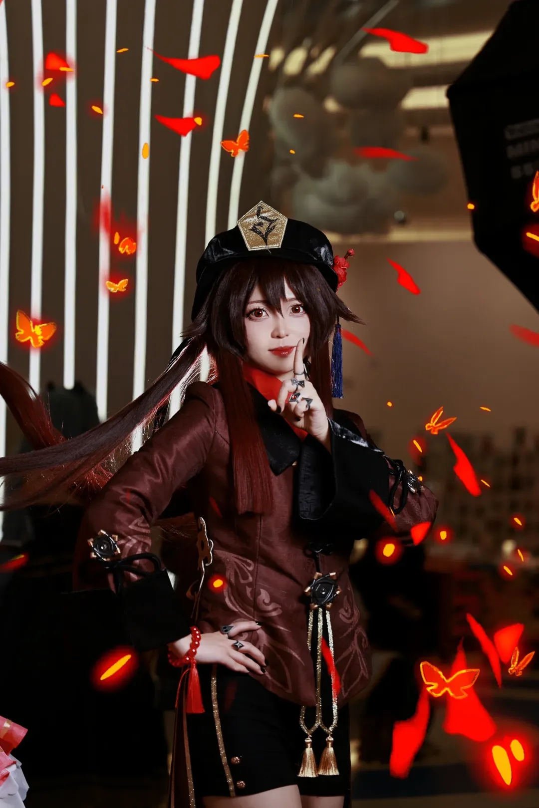 Roleplay, Genshin Impact, Anime-style photography, Hu Tao cosplay, Cosplay convention - Image 3