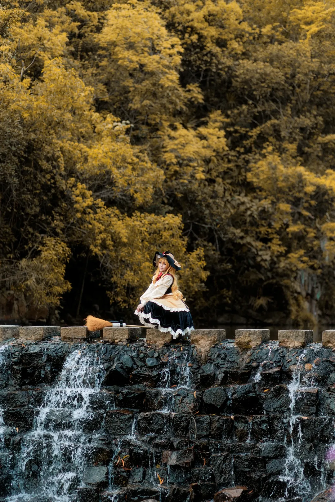 东方Project, 雾雨魔理沙cos, 二次元cosplay, 星莲船, 溪流外景 - 第4张