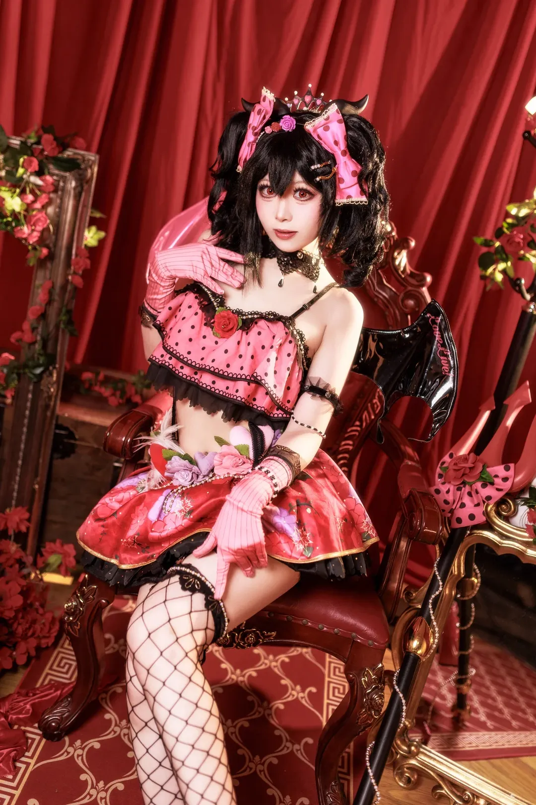 cosplay摄影, 二次元正片, lovelive, 矢泽妮可cos, 小恶魔装扮 - 第1张