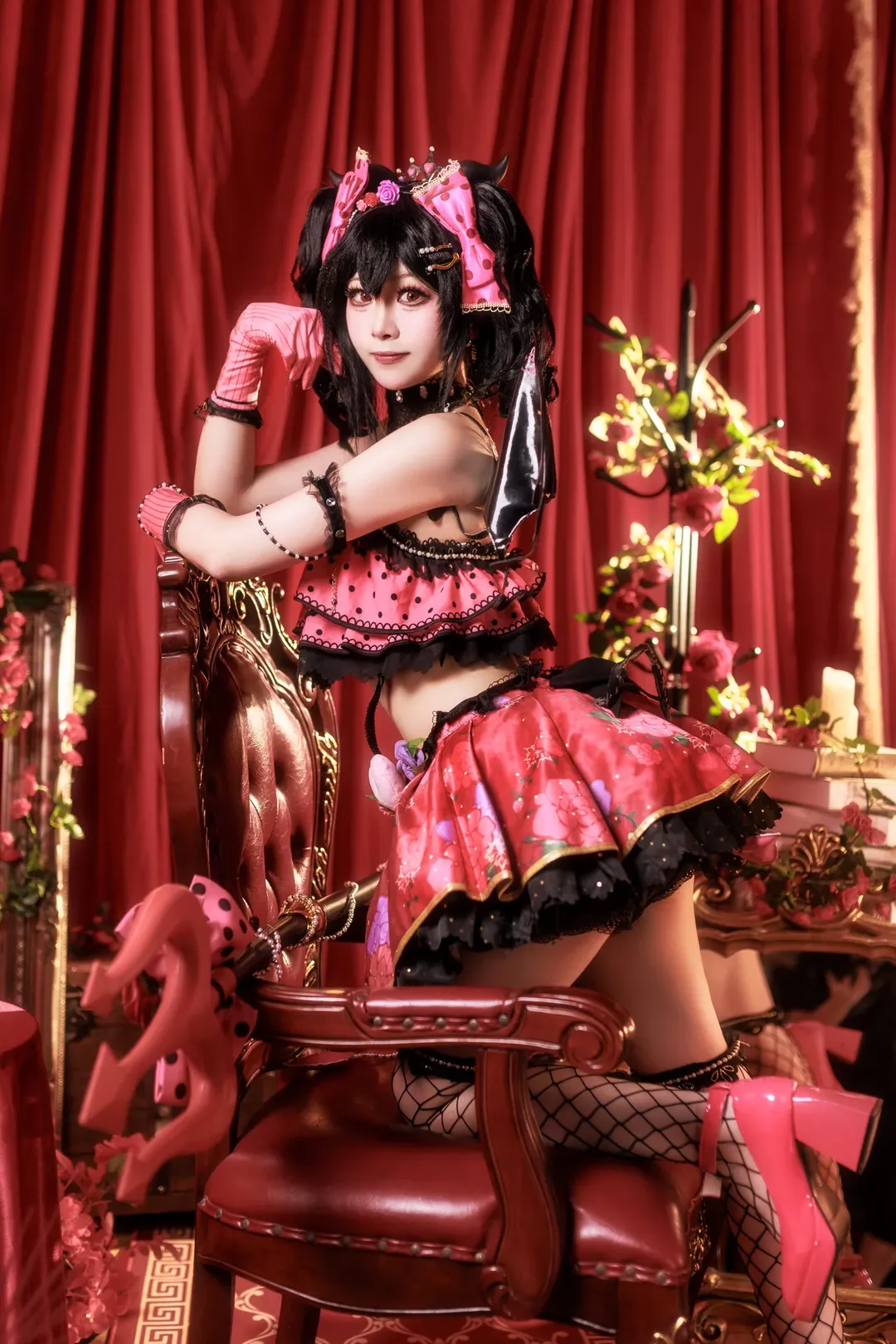cosplay摄影, 二次元正片, lovelive, 矢泽妮可cos, 小恶魔装扮 - 第4张