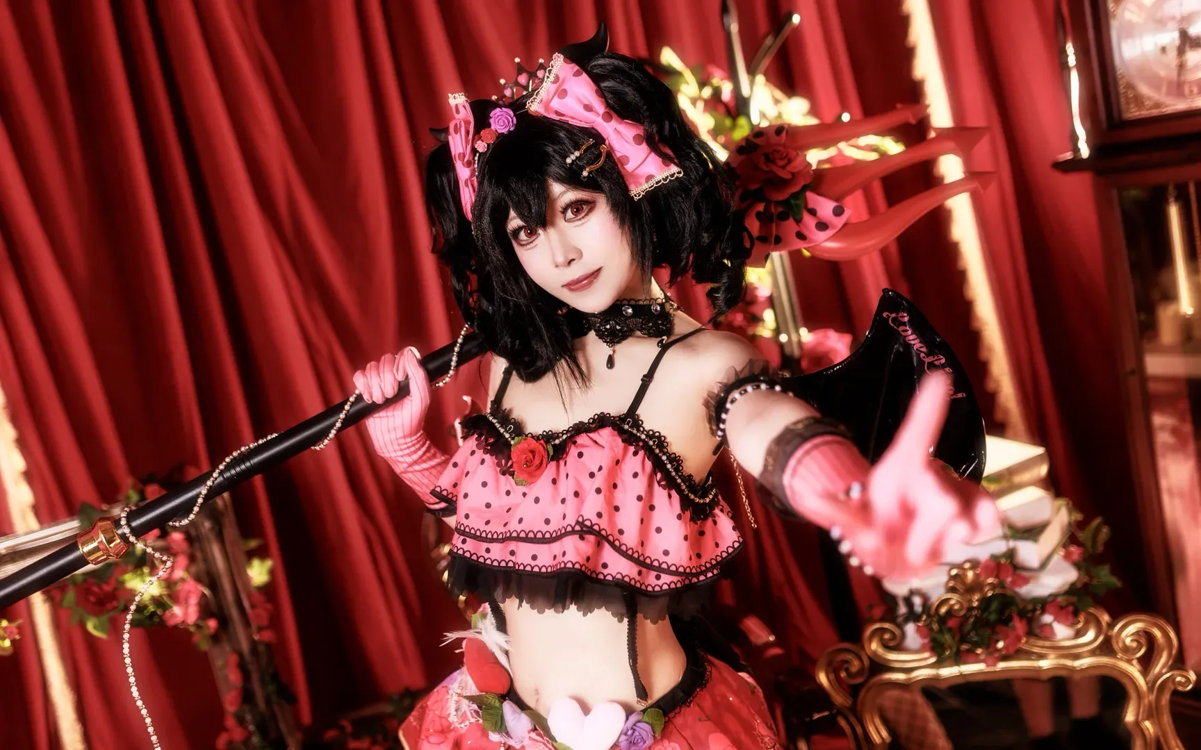 cosplay摄影, 二次元正片, lovelive, 矢泽妮可cos, 小恶魔装扮 - 第5张