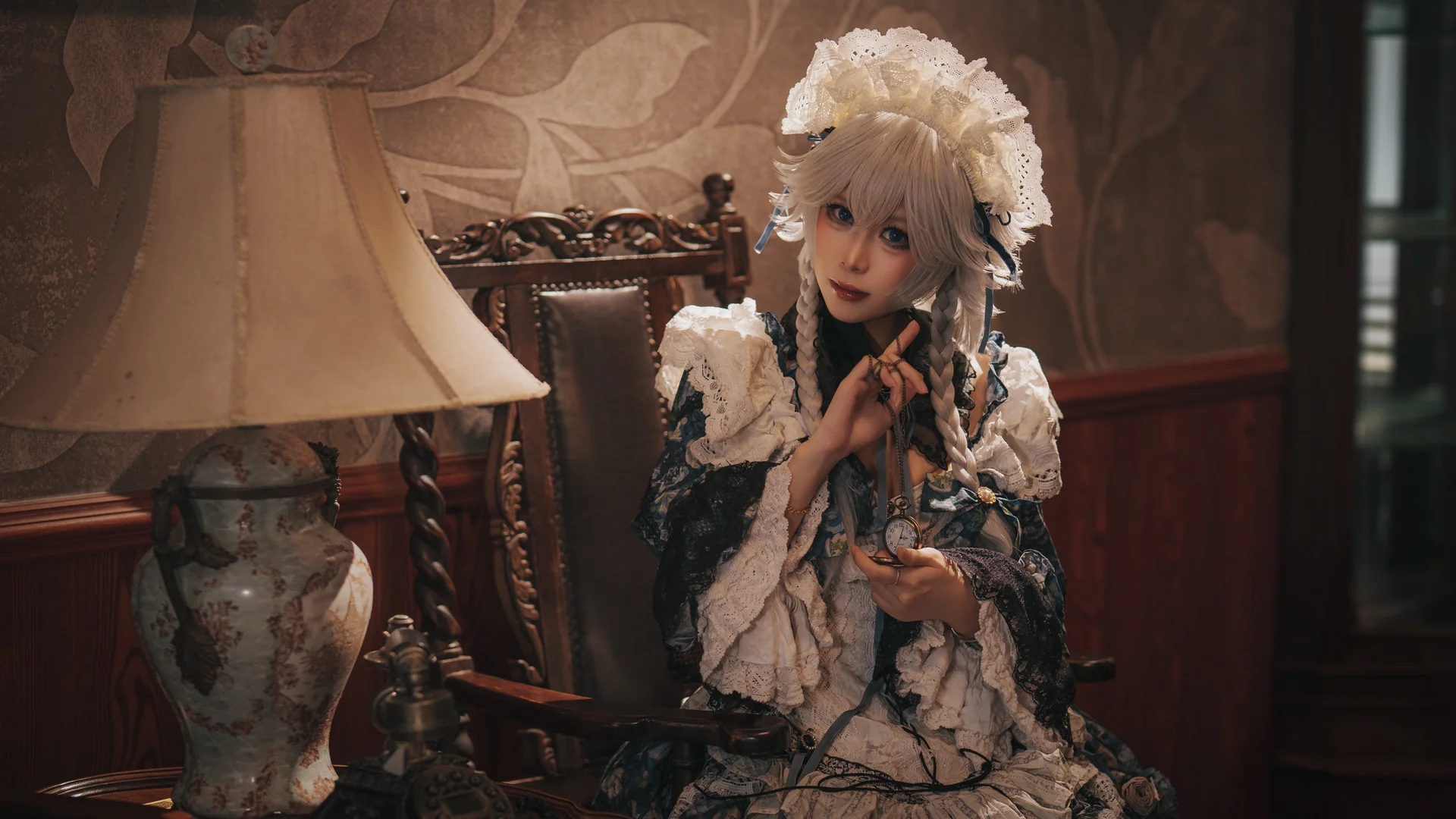 东方Project, 十六夜咲夜cos, 蕾丝洋装, Coser日常, 复古氛围 - 第4张