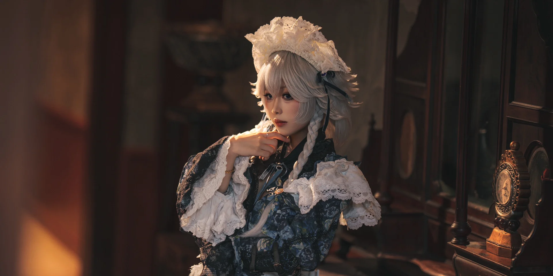 东方Project, 十六夜咲夜cos, 蕾丝洋装, Coser日常, 复古氛围 - 第5张