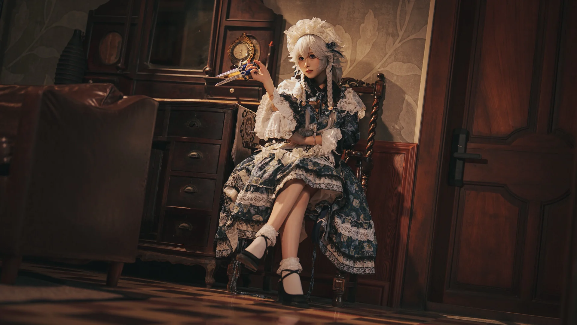东方Project, 十六夜咲夜cos, 蕾丝洋装, Coser日常, 复古氛围 - 第7张