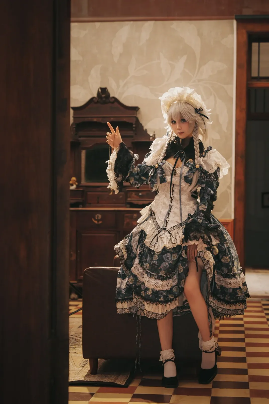 东方Project, 十六夜咲夜cos, 蕾丝洋装, Coser日常, 复古氛围 - 第8张