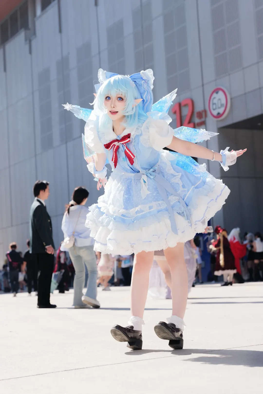 コスプレ, 東方Project, イベント写真, チルノコスプレ, 氷晶の精霊 - 1枚目