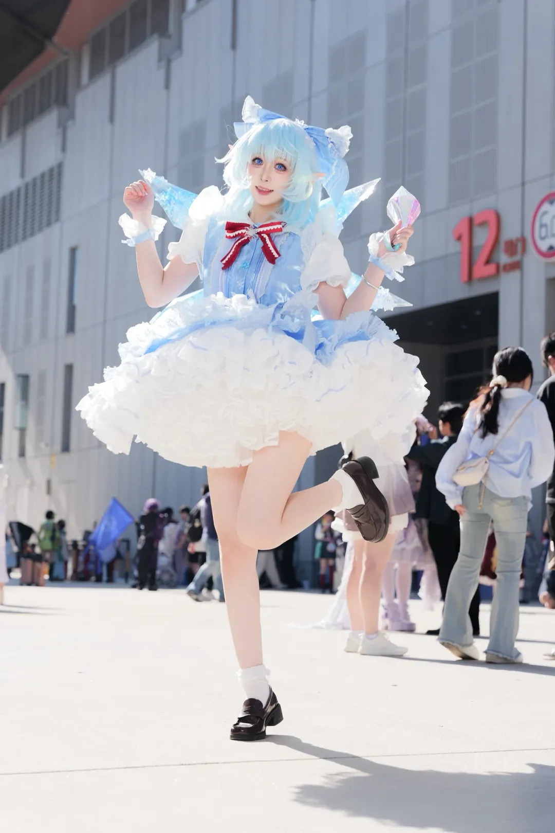 コスプレ, 東方Project, イベント写真, チルノコスプレ, 氷晶の精霊