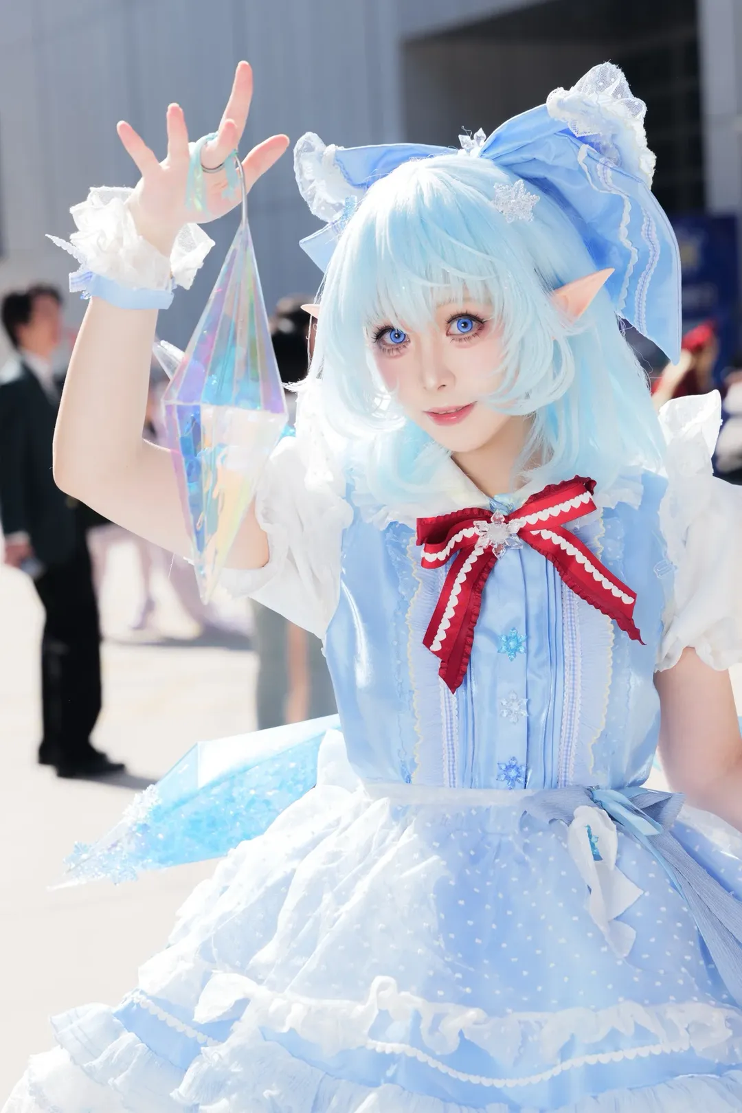 コスプレ, 東方Project, イベント写真, チルノコスプレ, 氷晶の精霊 - 3枚目