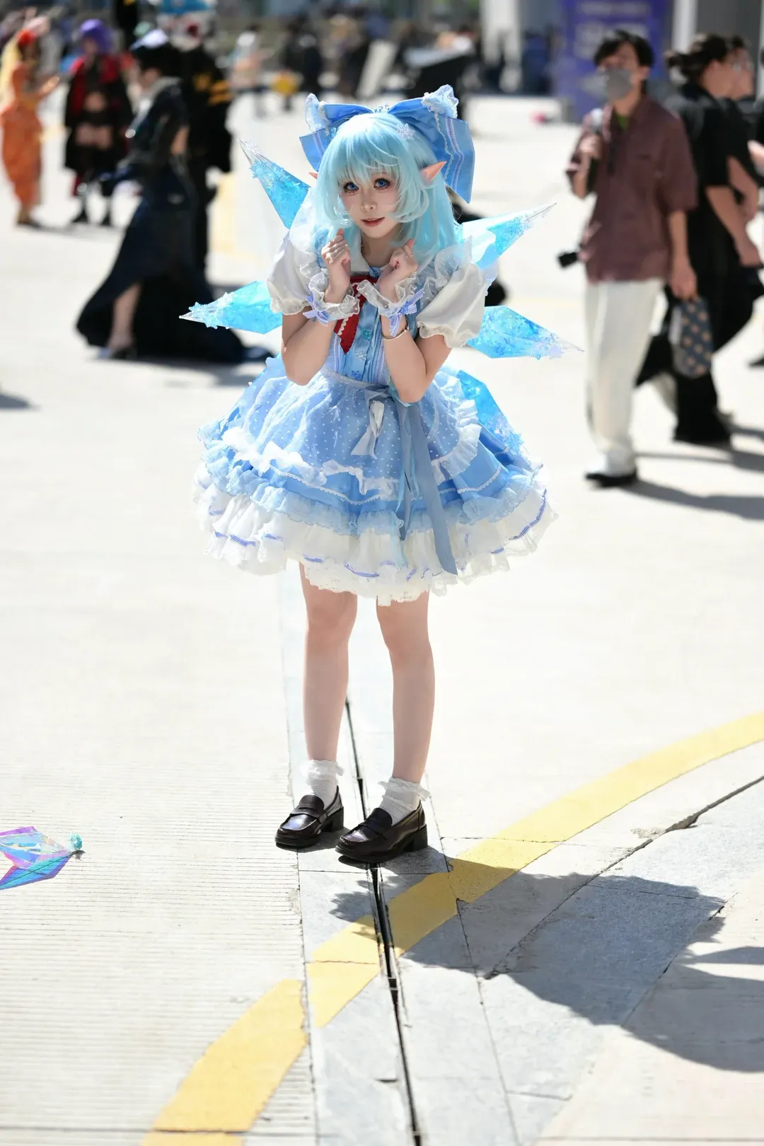 コスプレ, 東方Project, イベント写真, チルノコスプレ, 氷晶の精霊 - 5枚目