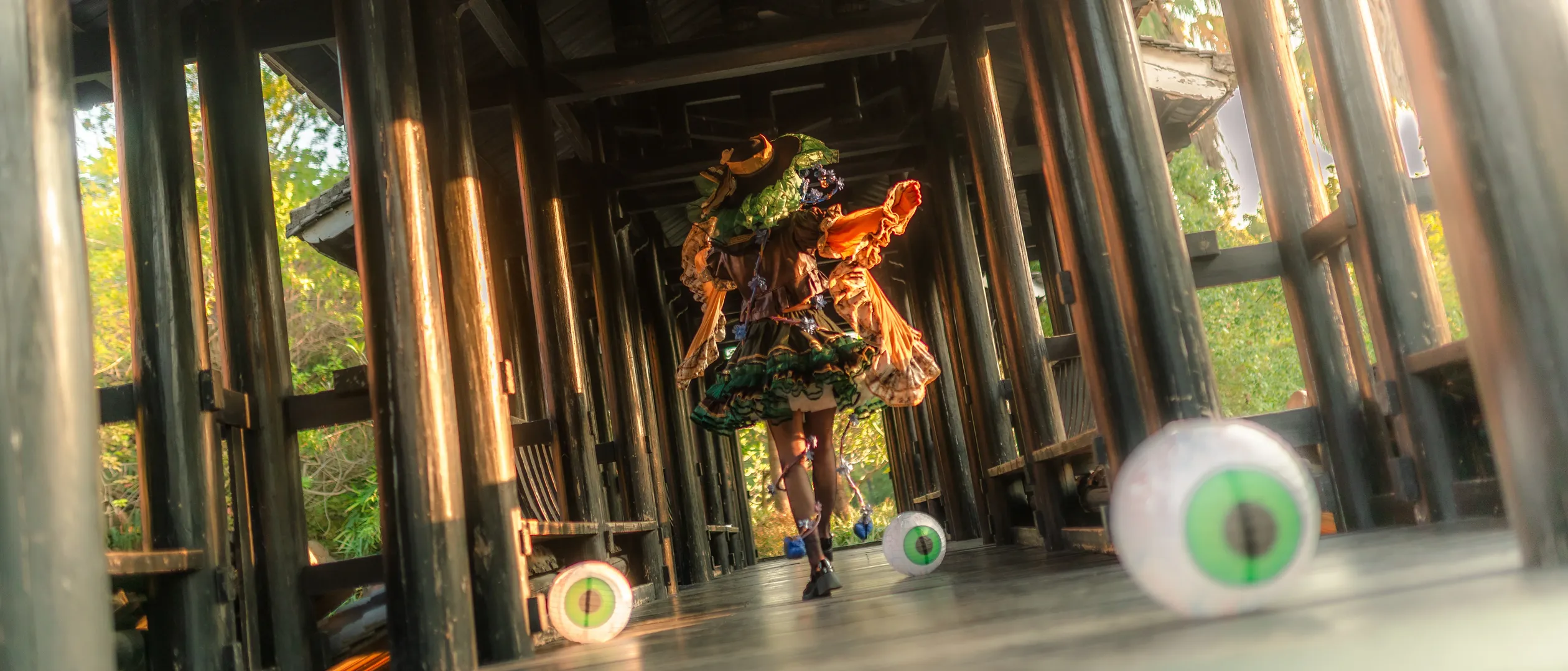 东方project, 氛围感写真, 古明地恋cos, cosplay摄影, 林间光影 - 第6张
