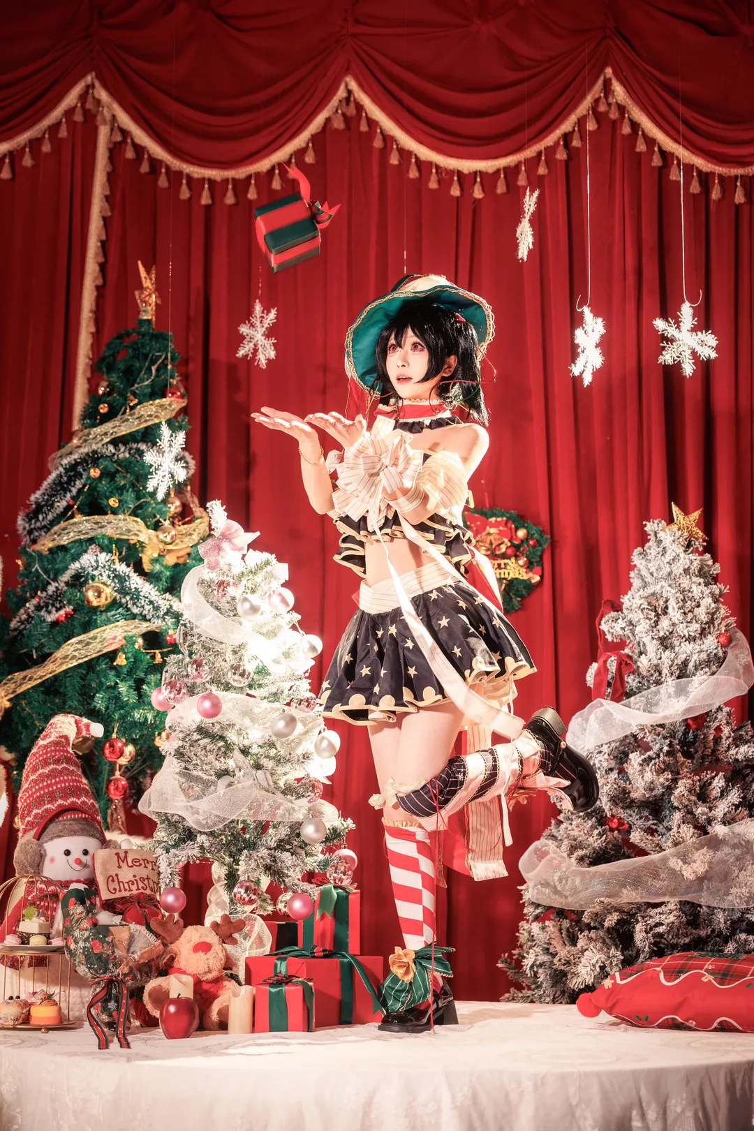 二次元摄影, cosplay分享, LoveLive!, 矢泽妮可cos, 圣诞主题拍摄