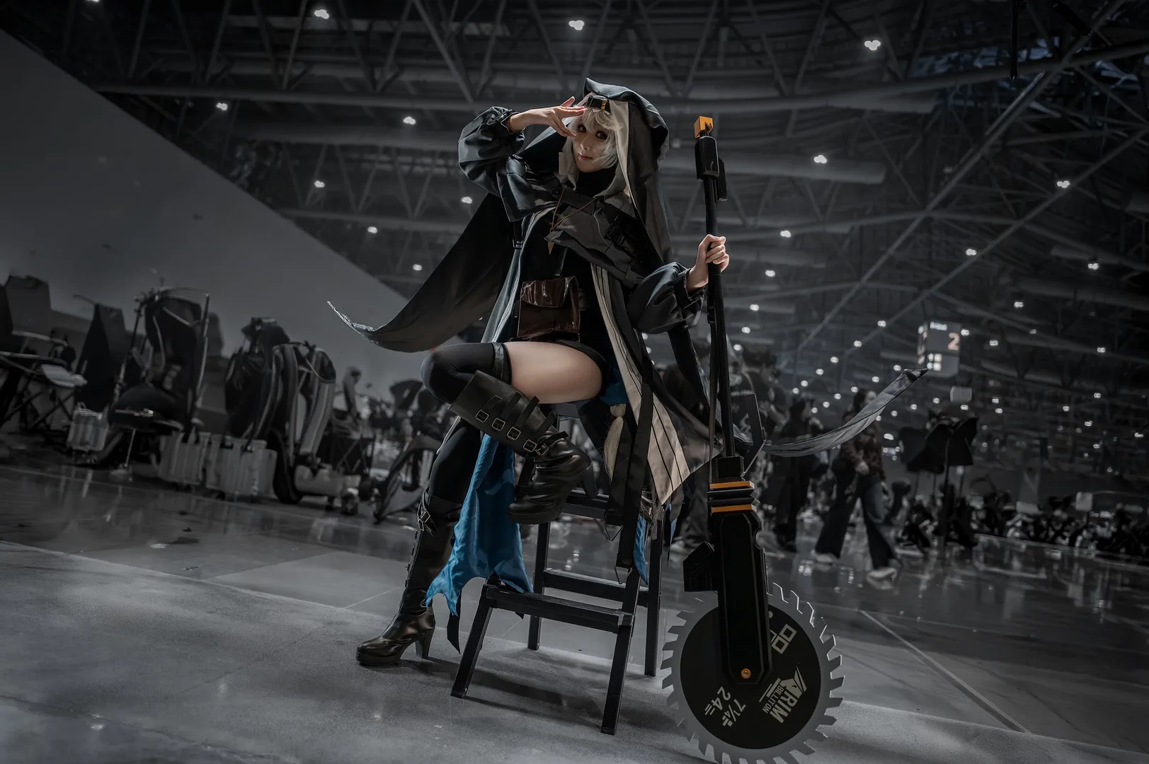 イベント写真, アークナイツ, コスプレ撮影, スペクター コスプレ, チェーンソーの小道具