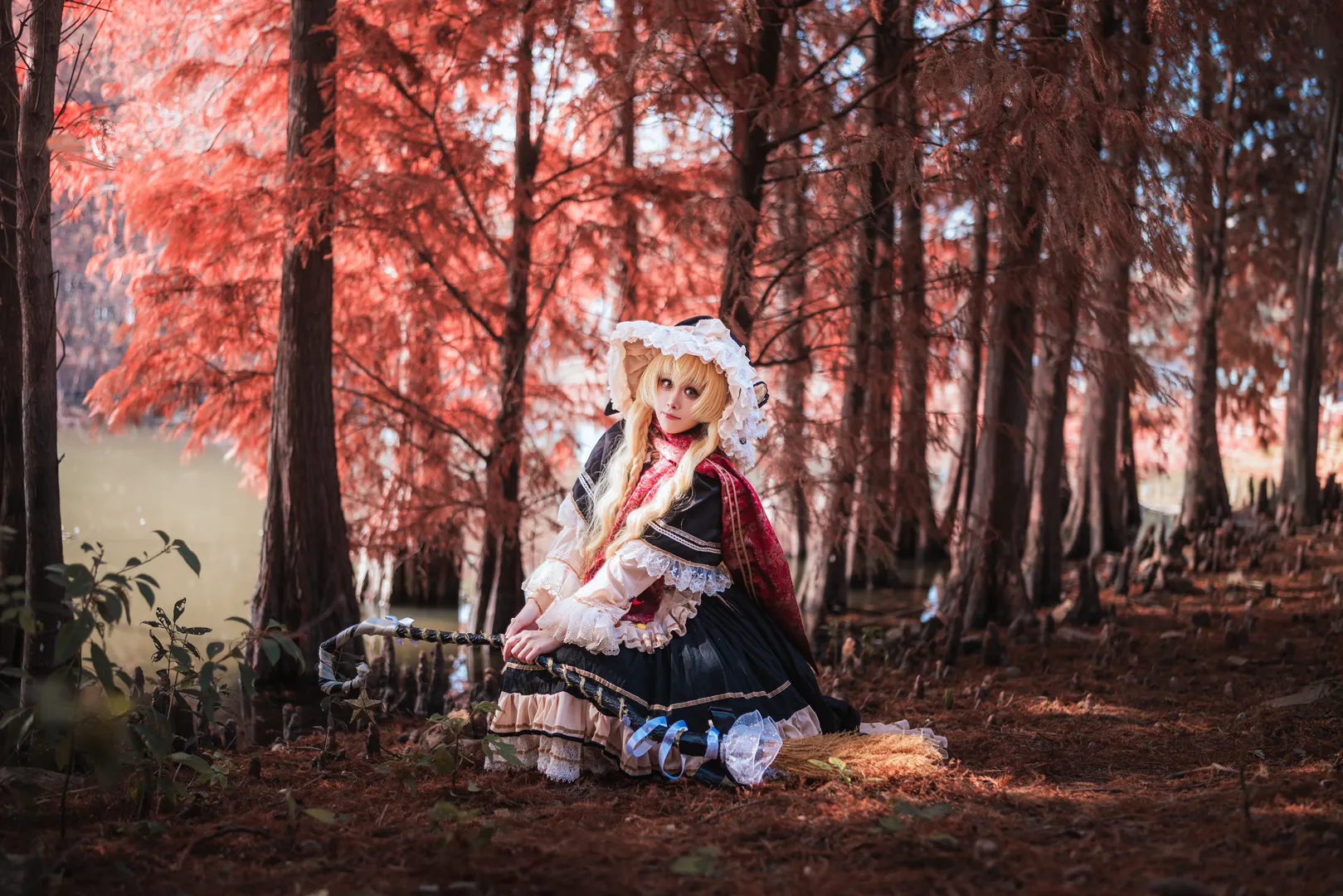 Touhou Project, Marisa Kirisame cosplay, Anime cosplay, Xiamen photoshoot booking, Bald cypress photoshoot - Image 5