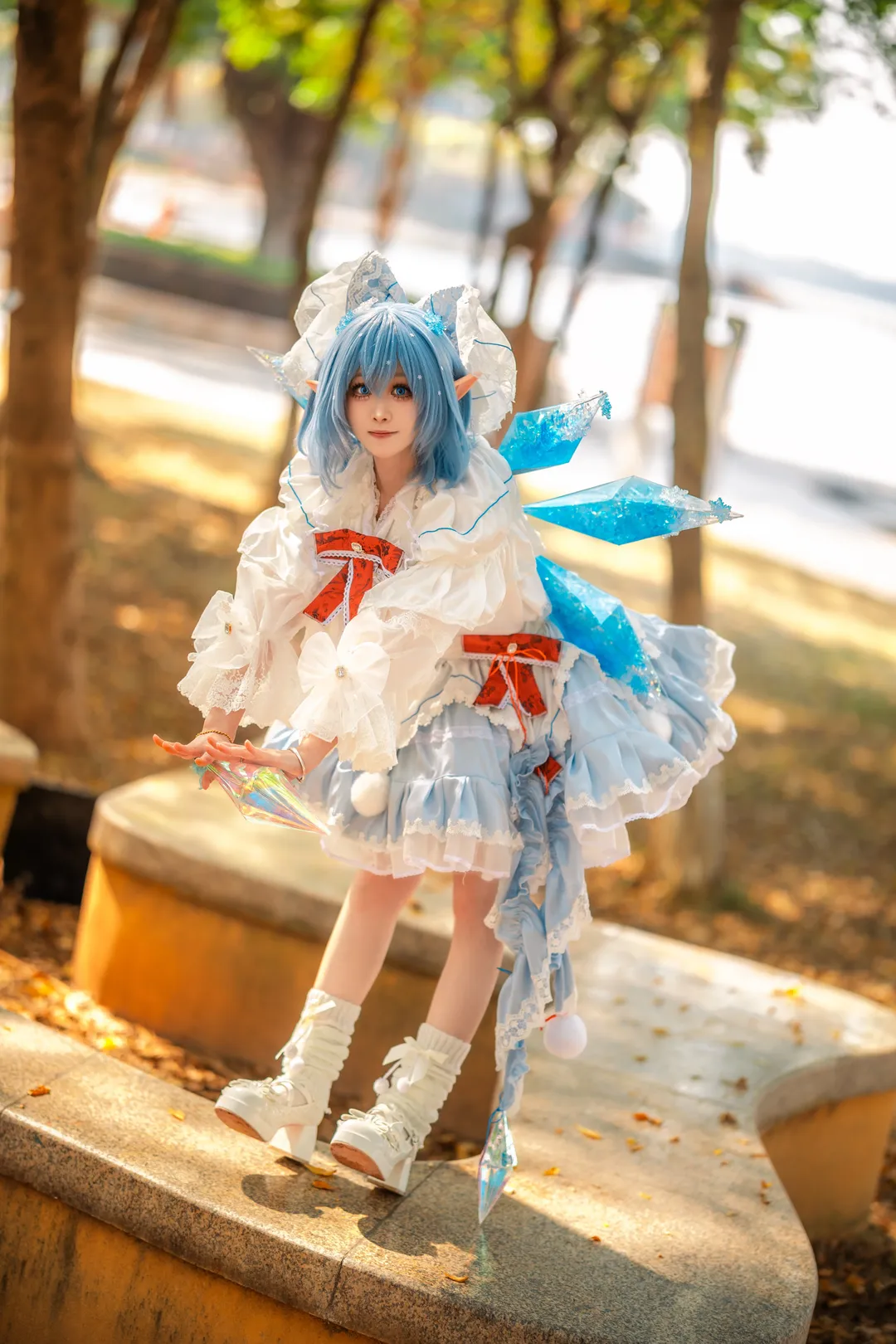 户外摄影, 东方Project, 琪露诺cos, 二次元Coser, 精灵风cosplay - 第1张