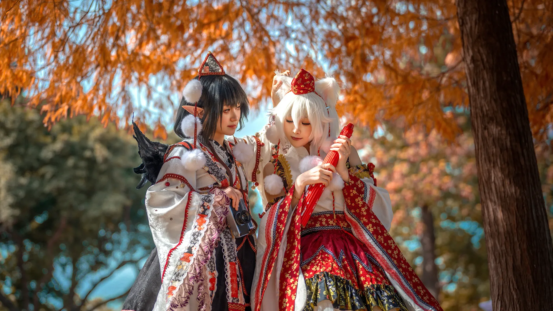 東方Project, コスプレ撮影, 獣耳少女, 犬走椛 コスプレ, 秋の屋外コスプレ - 10枚目