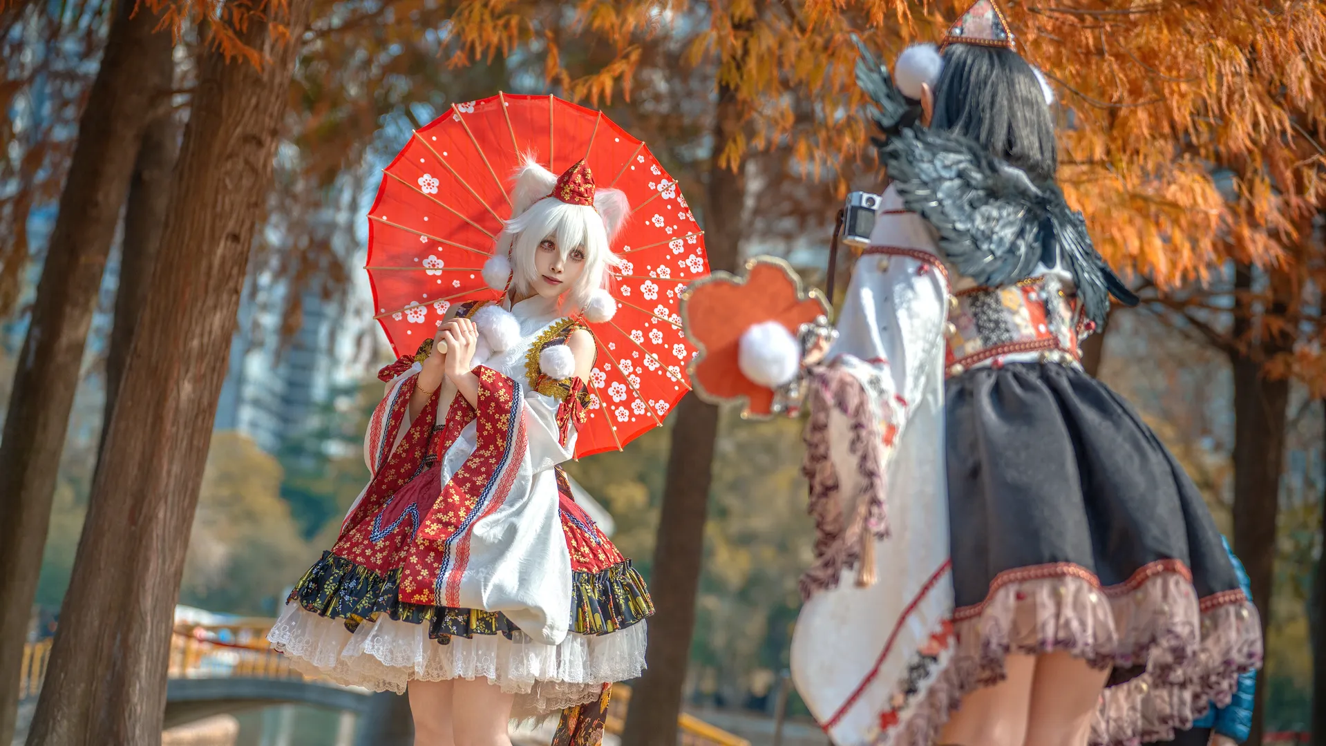 東方Project, コスプレ撮影, 獣耳少女, 犬走椛 コスプレ, 秋の屋外コスプレ - 6枚目