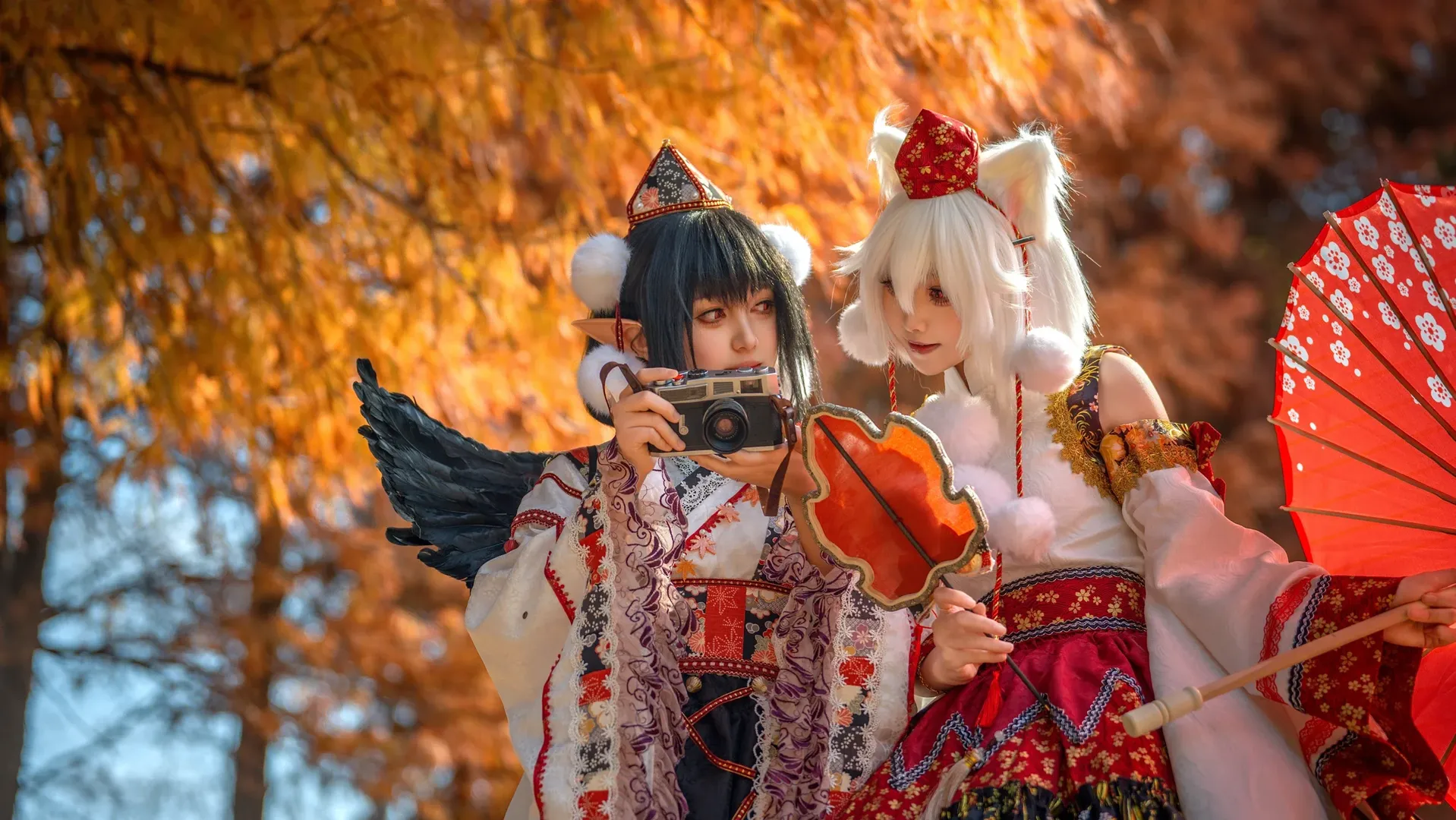 東方Project, コスプレ撮影, 獣耳少女, 犬走椛 コスプレ, 秋の屋外コスプレ - 8枚目
