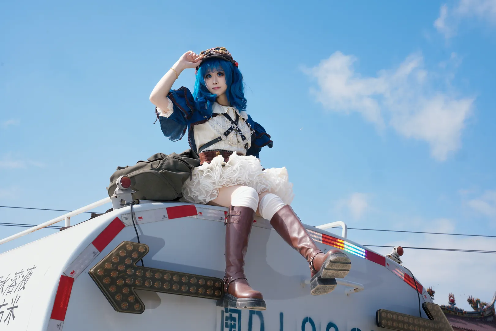 东方Project, 河城荷取cos, 蒸汽朋克风, 工业废土拍摄, 重装少女 - 第5张