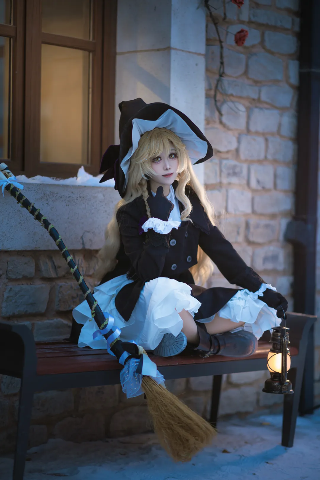 东方project, 雾雨魔理沙cos, 二次元cosplay, 冬季雪景cos, 魔女摄影 - 第1张