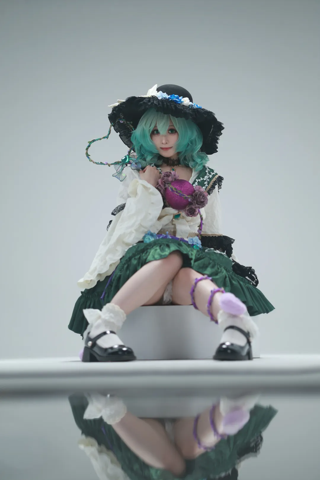 东方project, 古明地恋cos, 复古摄影, 东方cosplay, 棚拍造型 - 第2张