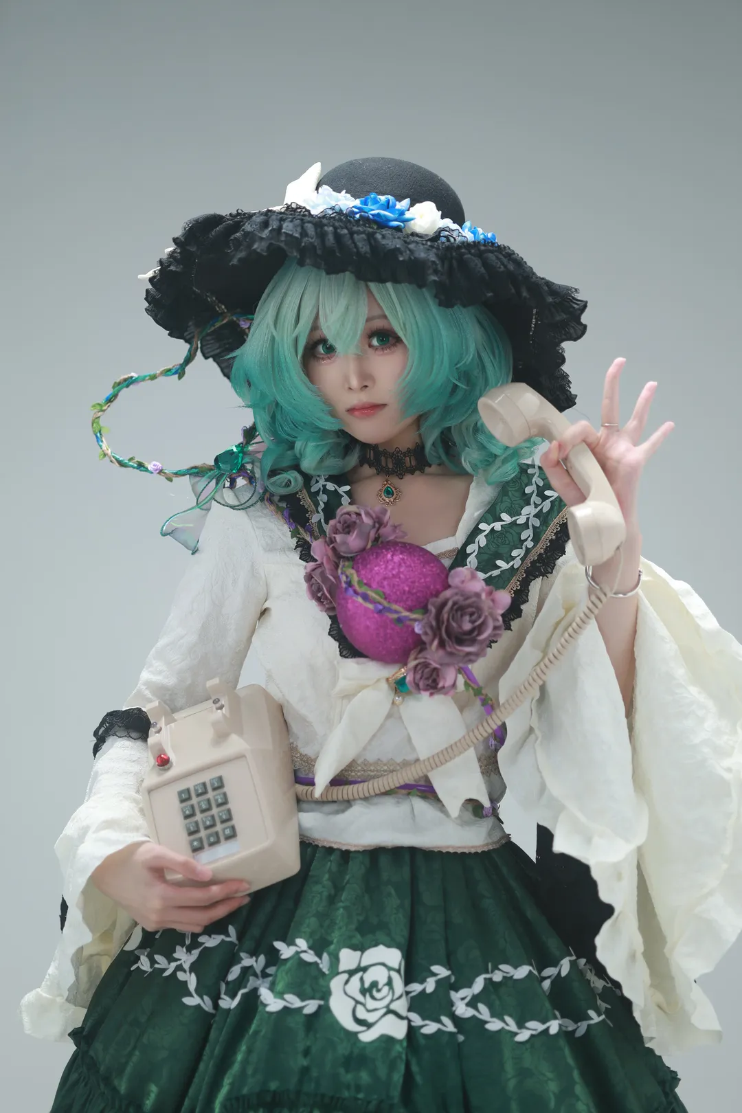 东方project, 古明地恋cos, 复古摄影, 东方cosplay, 棚拍造型 - 第3张