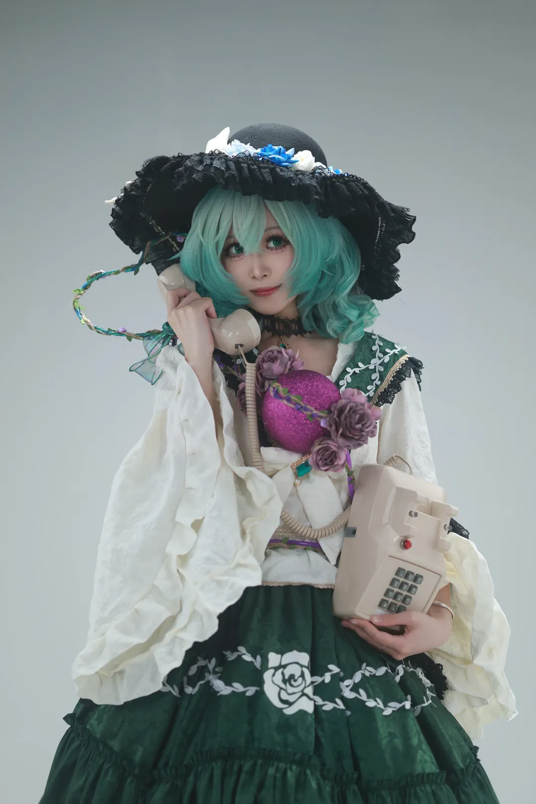 东方project, 古明地恋cos, 复古摄影, 东方cosplay, 棚拍造型 - 第4张