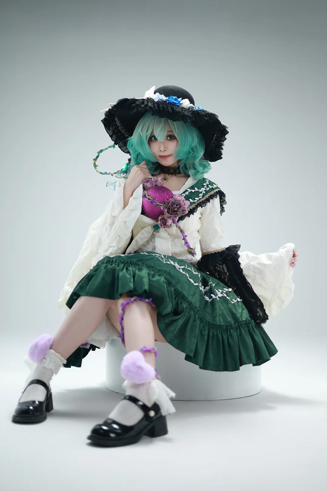 东方project, 古明地恋cos, 复古摄影, 东方cosplay, 棚拍造型