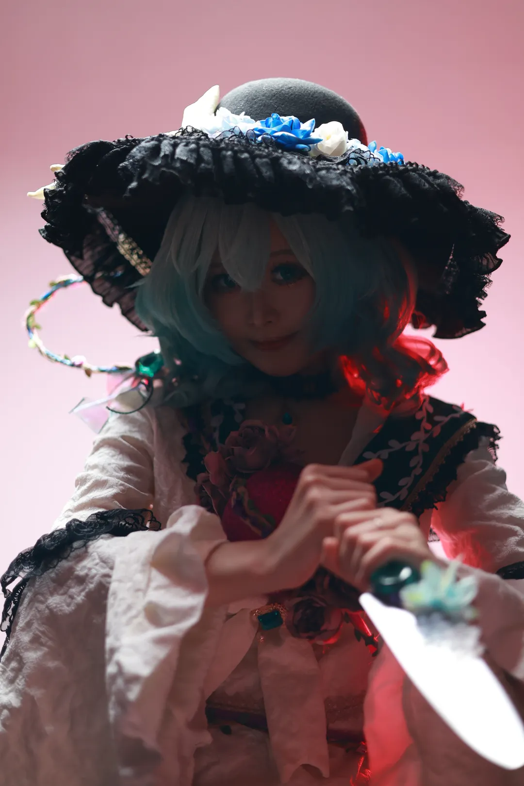 东方project, 古明地恋cos, 复古摄影, 东方cosplay, 棚拍造型 - 第9张