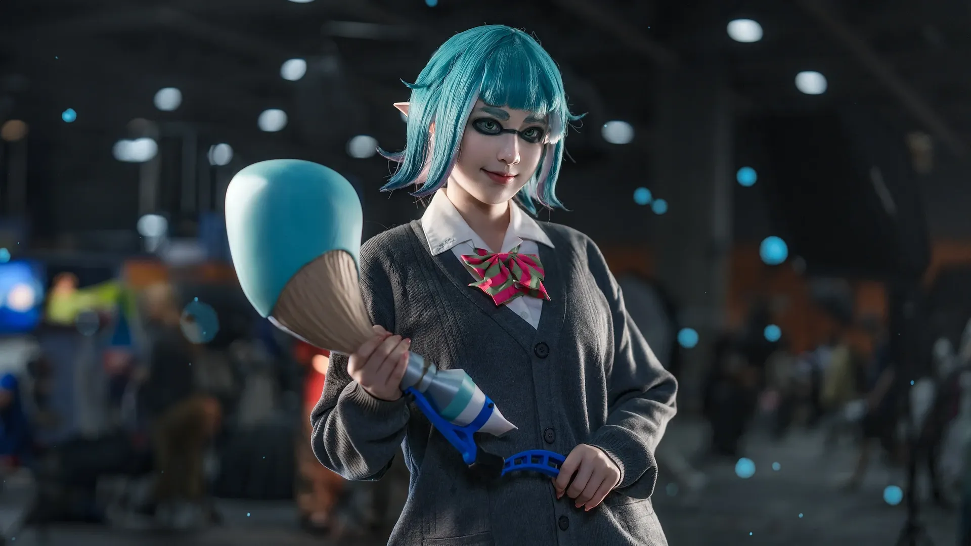 漫展场照, 广州萤火虫漫展, 鱿型cosplay, 喷射战士3, 墨水武器道具 - 第4张