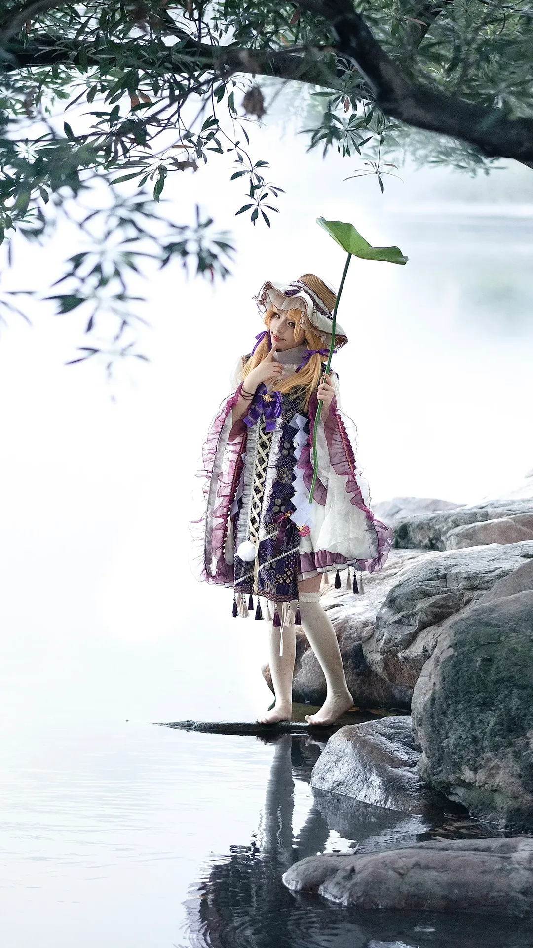 东方project, cosplay正片, 户外人像, 水边摄影, 泄矢诹访子cos