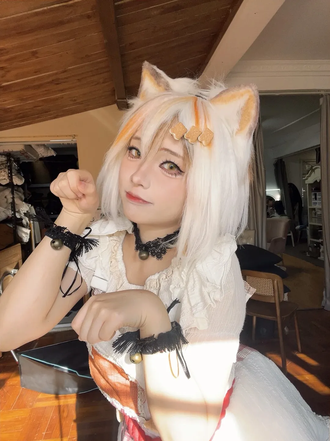 东方project, 猫娘cosplay, 豪德寺三花cos, 招财猫, 豪德寺 - 第1张