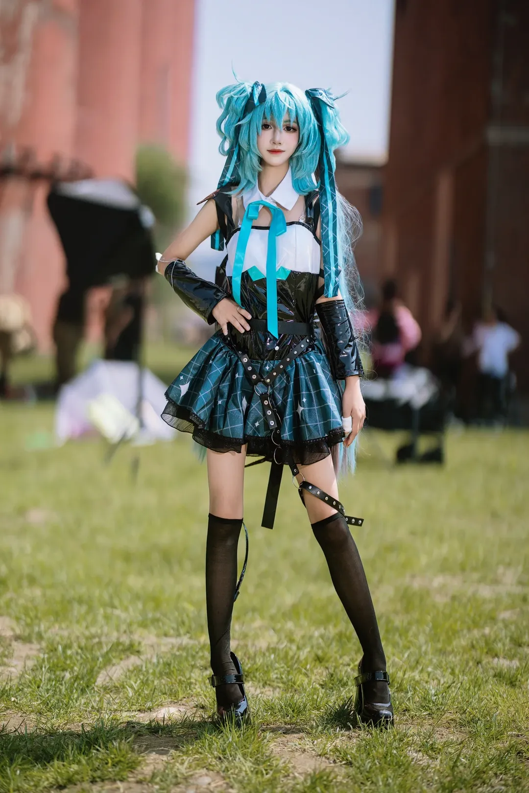 二次元, 漫展场照, 初音未来cos, 户外人像, Vocaloid - 第1张