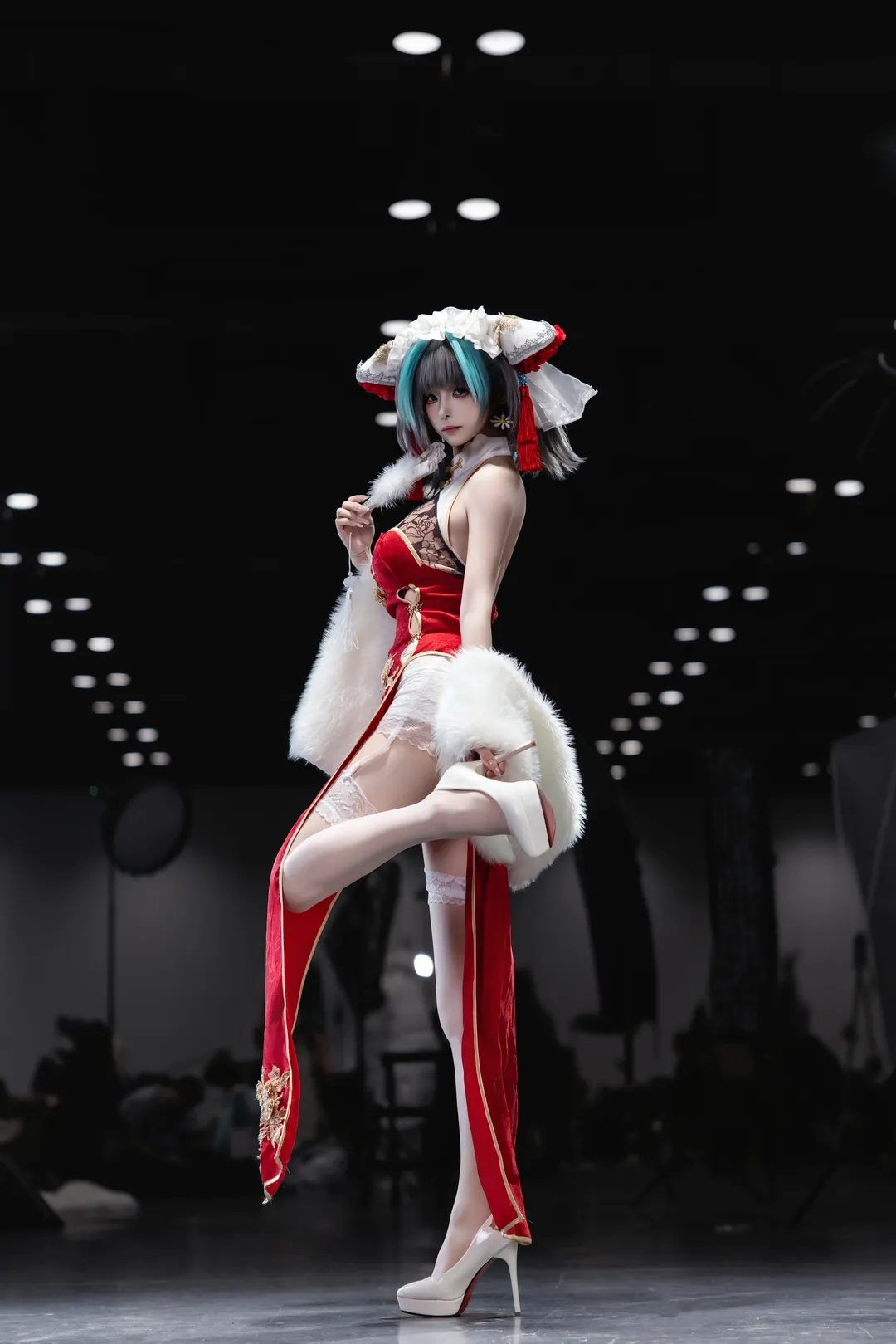 柴郡cos, 碧藍航線, 漫展場照, cosplay攝影, 新春旗袍
