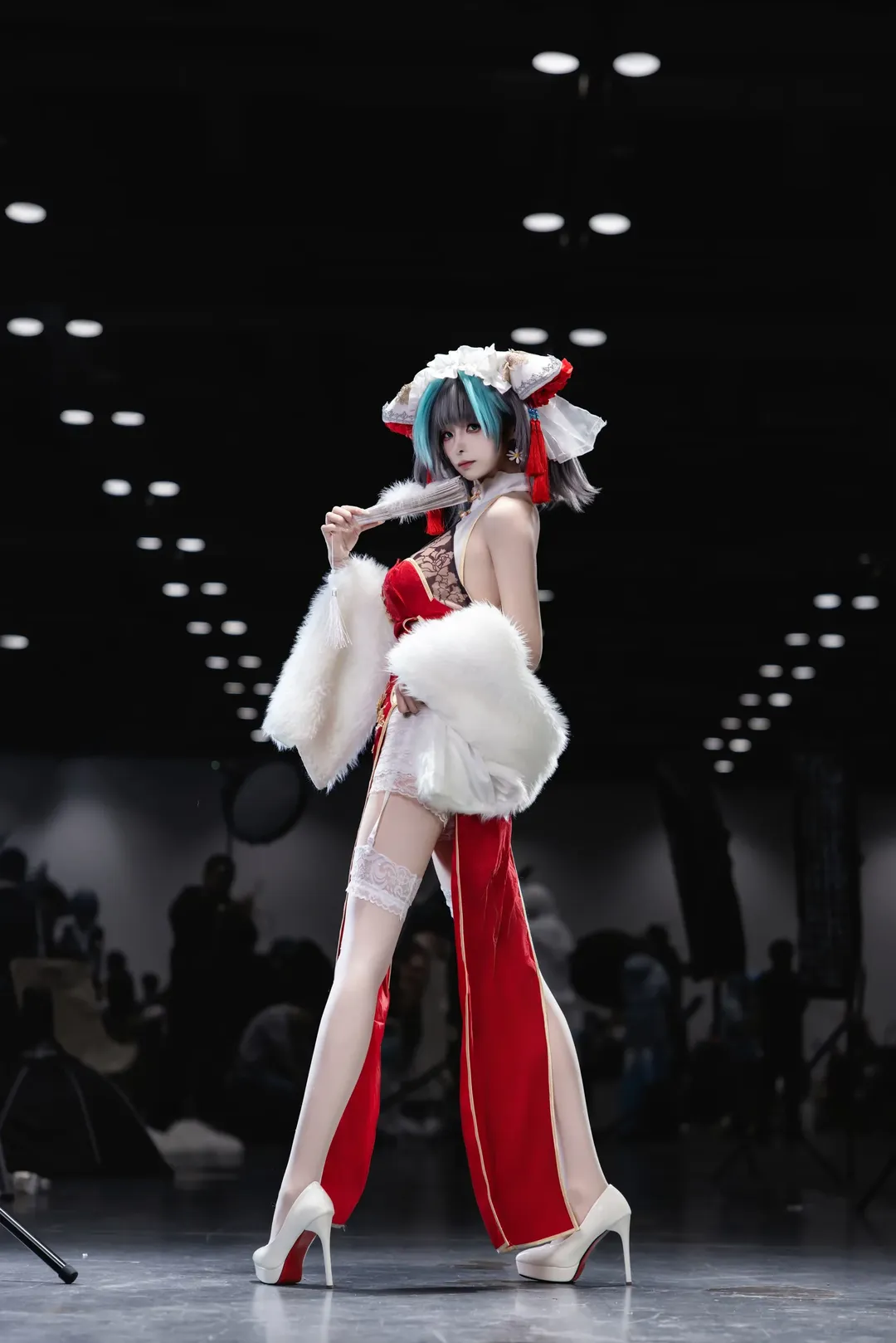 柴郡cos, 碧蓝航线, 漫展场照, cosplay摄影, 新春旗袍 - 第4张